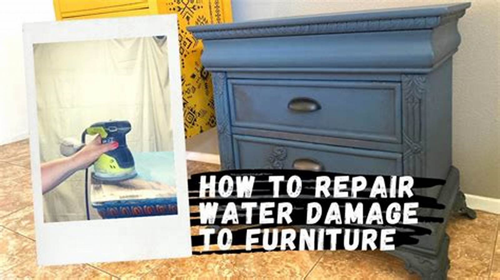 water damaged furniture