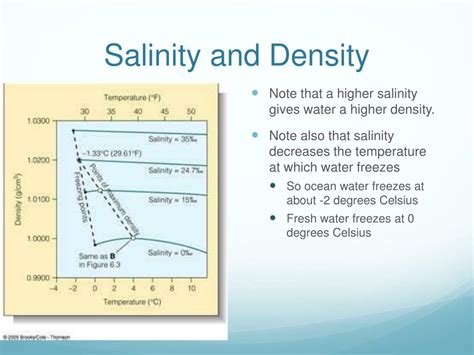 Water Density And Salinity