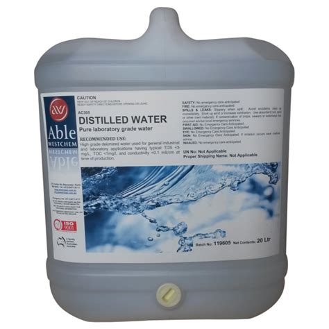 Water Distilled Bulk