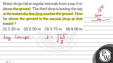 Water Drops Fall At Regular Intervals From A Tap