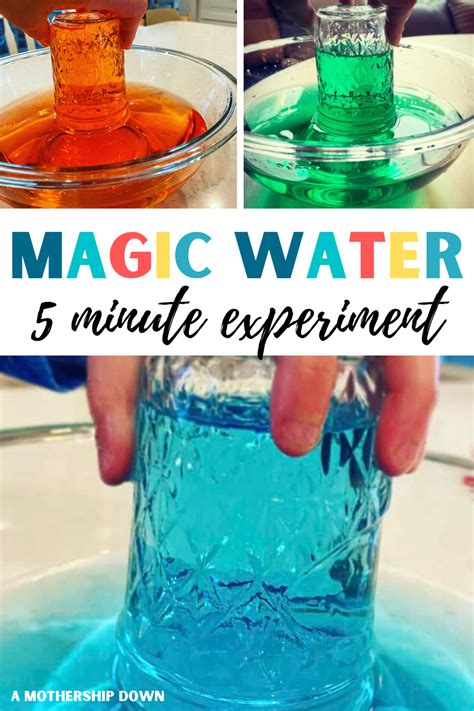 water experiments for preschoolers
