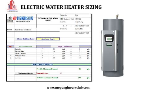 Water Heater Element Calculation