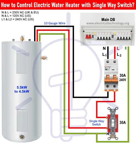 Water Heater Wiring Color Code