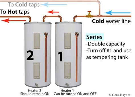 Water Heaters Connected In Parallel