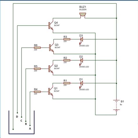 Water Level Sensor Using Transistor
