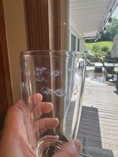 Water Marks On Drinking Glasses
