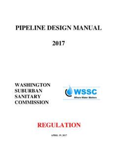 water pipeline design pdf