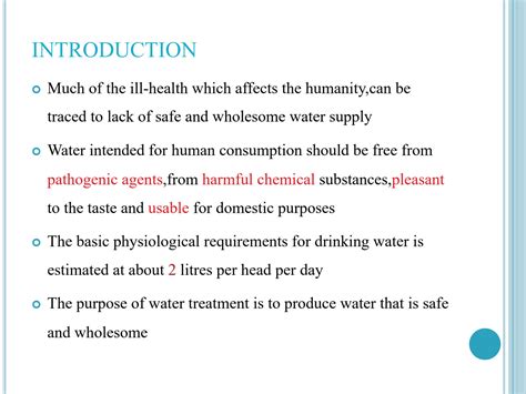 Water Purification Notes