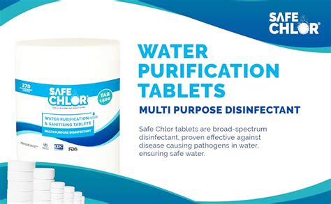 Water Purification Tablets Packets