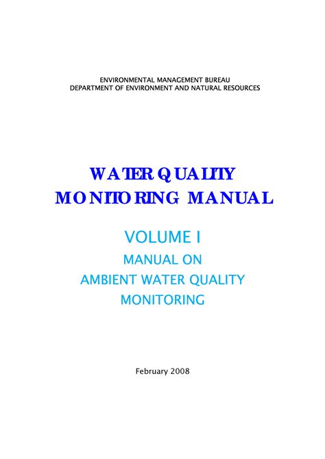 Water Quality Monitoring Thesis
