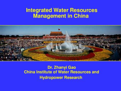 water resource management in china