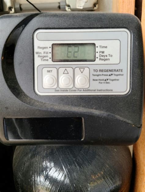 Water Softener E2 Error Code