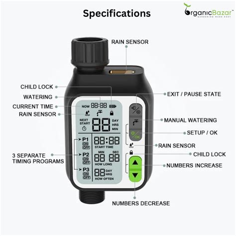Water Timer With Rain Sensor