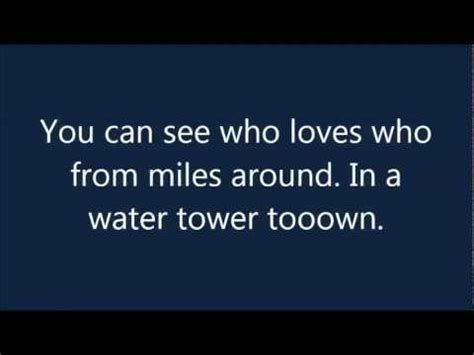 water tower town lyrics