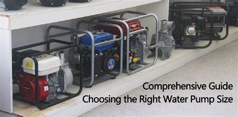 Water Wall Pump Size