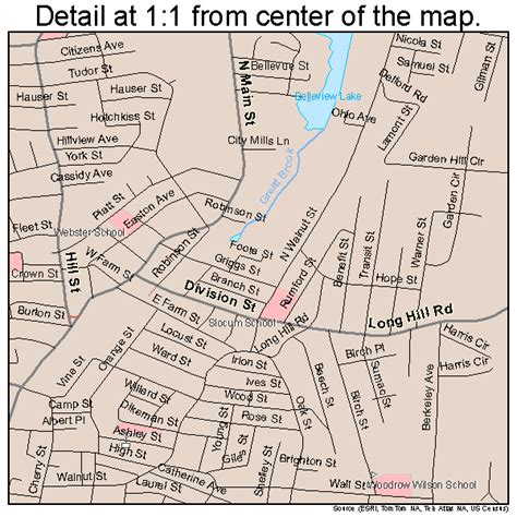 waterbury ct street map