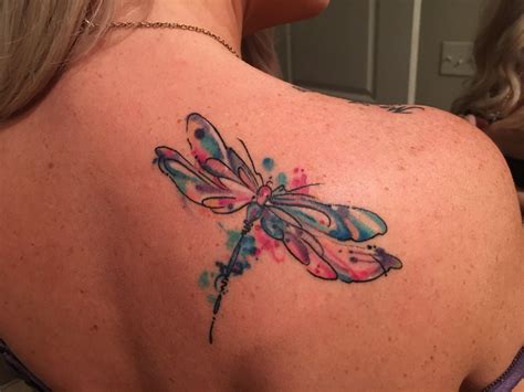 Watercolor Dragonfly Tattoo Watercolor dragonfly tattoo