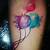 watercolor tattoo balloon