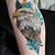 watercolor tattoo eagle