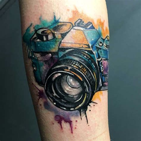 watercolor compass aquarell tattoo beauty by Ritchey
