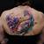 watercolor tattoo on back