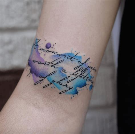splendid foot heartbeat watercolor style tattoo quotes