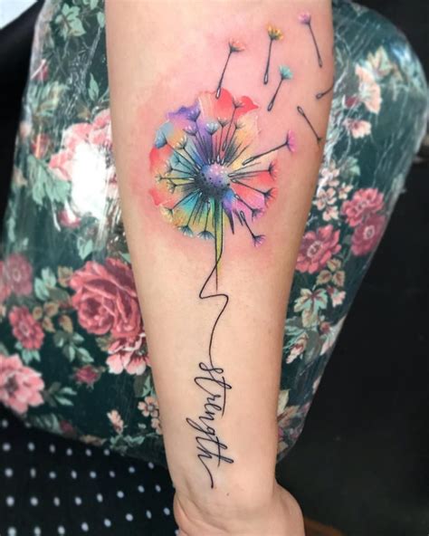Name tattoo with watercolor splash. . . . . fonttattoo 