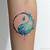 watercolor tattoo yin yang