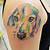 watercolor tattoos dog