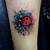 watercolor tattoos ladybug