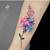 watercolor tattoos of flowers