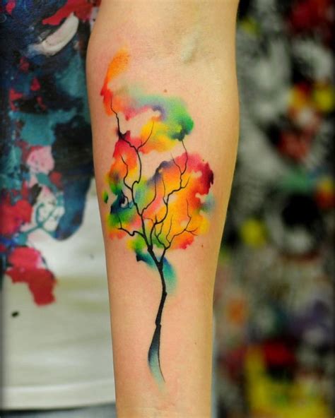41 best Watercolor Tree Life Tattoo images on Pinterest