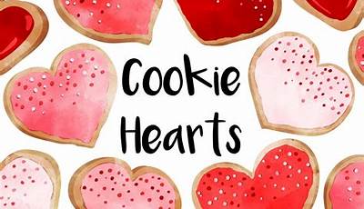 Watercolor Valentine Cookies
