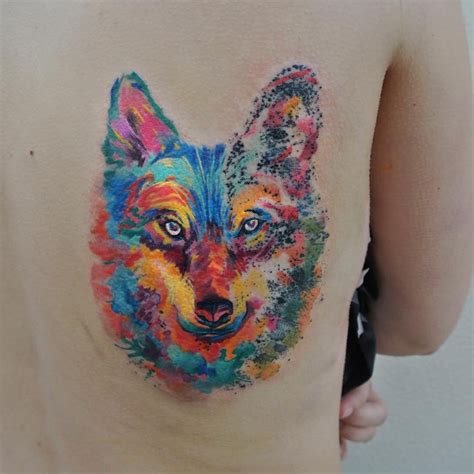 The Best Watercolor Wolf Tattoo Designs 2023