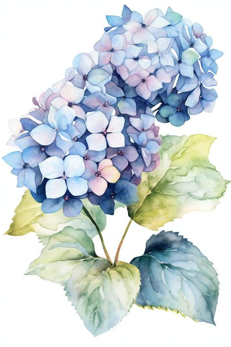 Watercolor Hydrangea