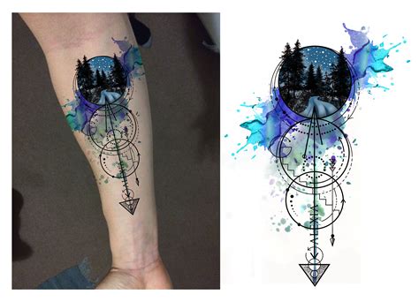 50 Watercolor Tattoo Designs That Totally Tell a Story Of