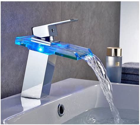 icouldlivehere.org:waterfall faucet with led light