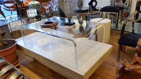 Waterfall Lucite Coffee Table
