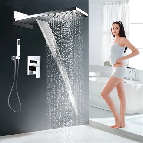 Waterfall Shower Head Combo