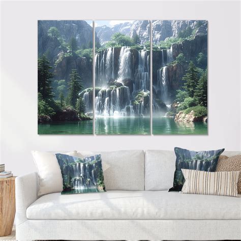 Waterfall Wall Art Set