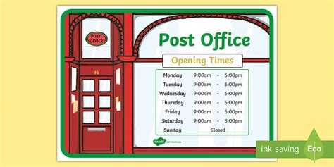 watergardens post office opening hours