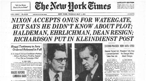 Watergate Scandal First Amendment