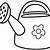 watering can coloring page
