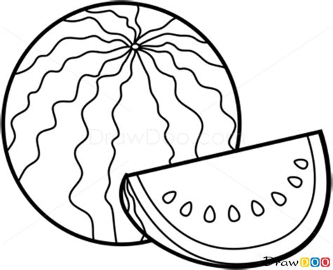 Watermelon Fruit Drawing