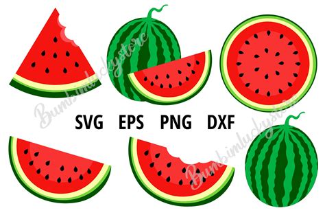 Juicy Watermelon SVG designs for summer crafting projects