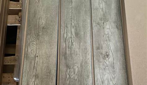 Vinyl Plank Click Lock Waterproof Sandlewood Brown Gray Wood Grain Snap