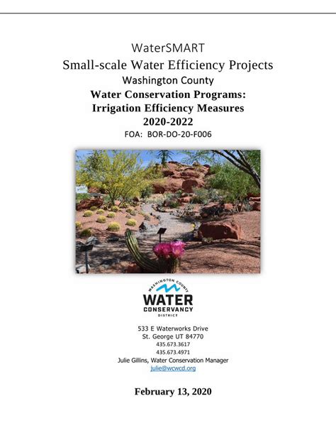 watersmart small scale water efficiency
