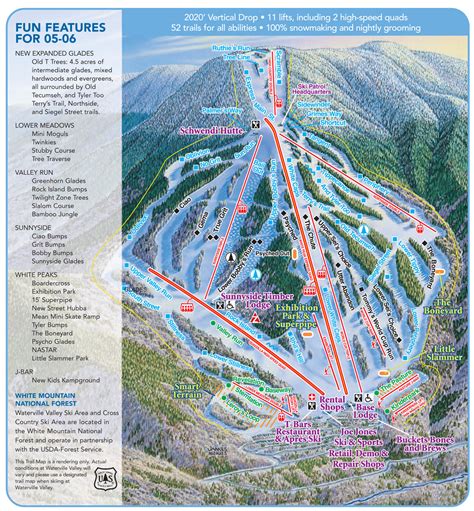 waterville valley ski resort map