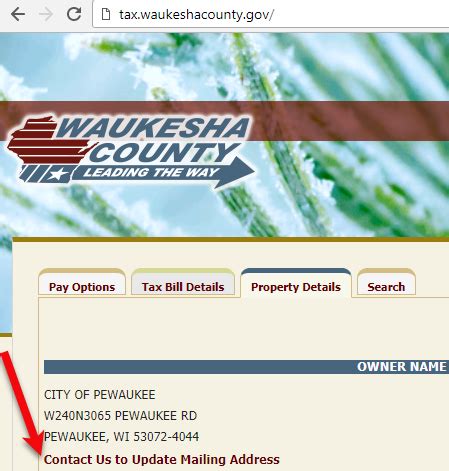 waukesha county treasurer property tax search