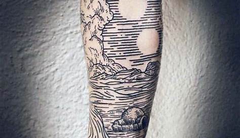 Wave Woodcut Tattoo 60 Of The Best s You'll Ever See Blend